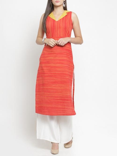 straight stripes kurta - 15344529 - Very Small Image - 1