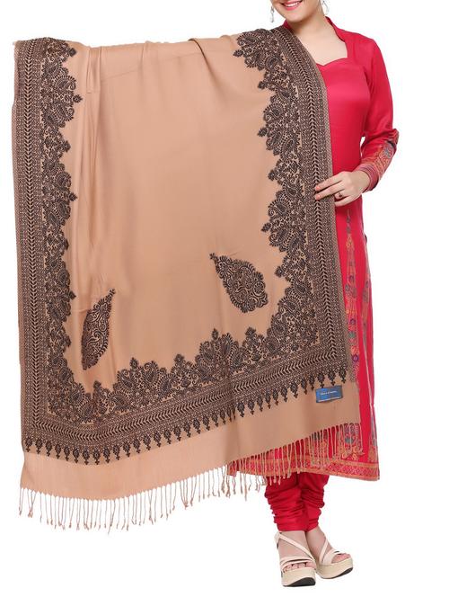 paisley embroidered shawl - 15345223 - Very Small Image - 1