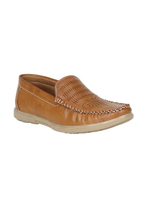 tan leatherette casual slip on - 15345272 - Very Small Image - 1
