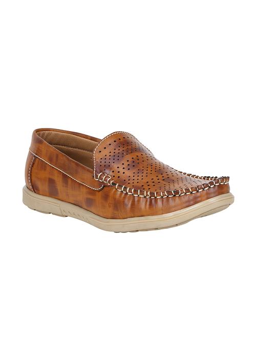 tan leatherette casual slip on - 15345275 - Very Small Image - 1