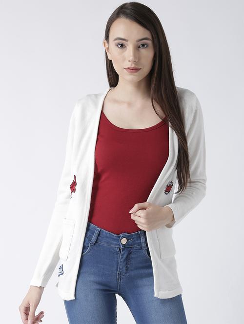 graphic patch cardigan - 15347454 - Very Small Image - 1