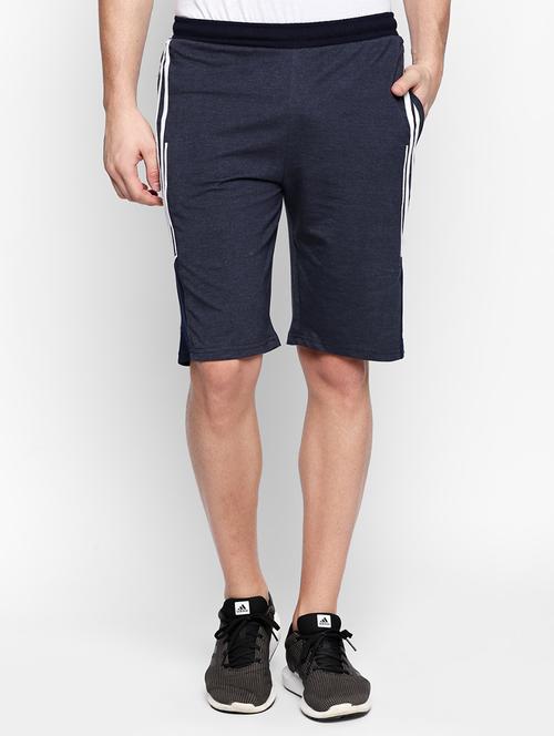 blue cotton blend bermuda - 15349381 - Very Small Image - 1