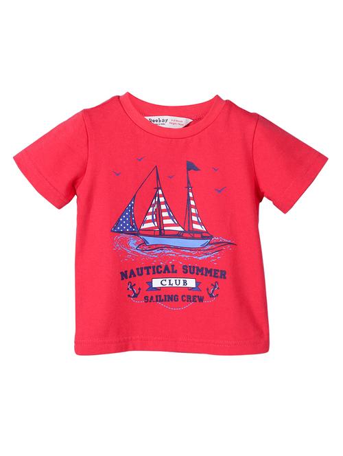 round neck graphic print t-shirt - 15350498 - Very Small Image - 1