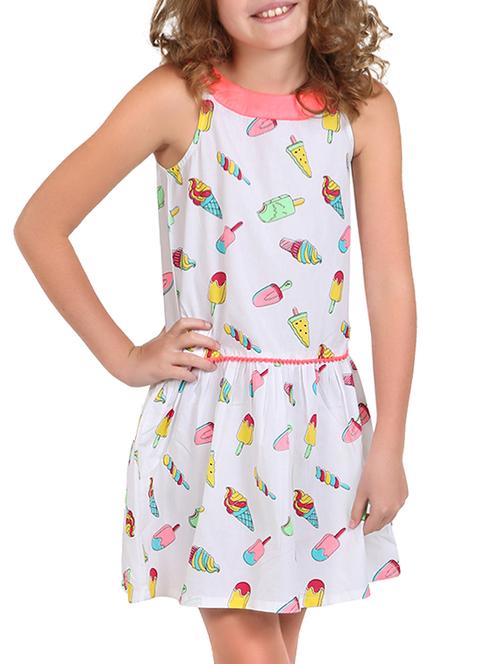 key hole back quirky print dress - 15350528 - Very Small Image - 1
