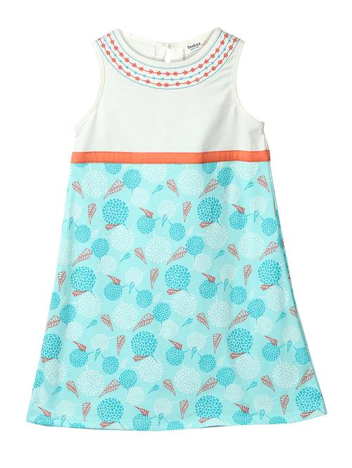 embroidery detailed key hole back dress - 15350529 - Very Small Image - 1