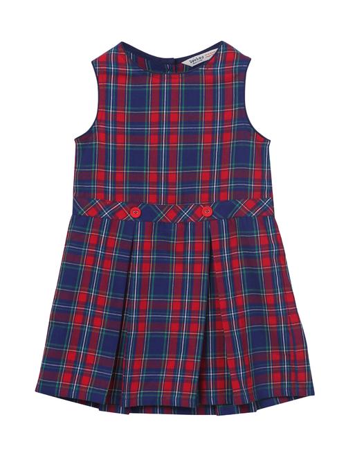 pleat detail checkered dress - 15350568 - Very Small Image - 1