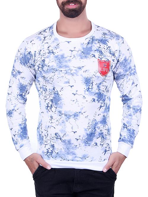 white front print t-shirt - 15350614 - Very Small Image - 1