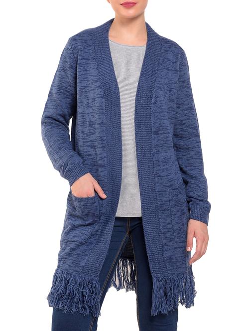 fringe detail knitted shrug - 15350639 - Very Small Image - 1
