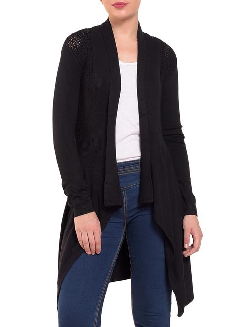 asymmetric knitted shrug - 15350641 - Very Small Image - 1
