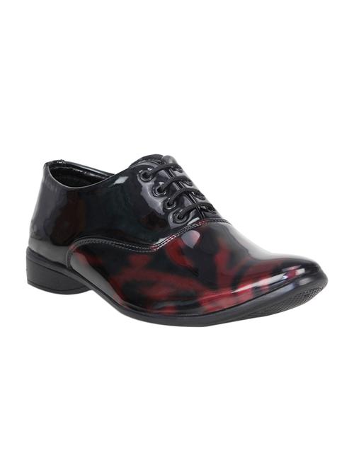 red patent leather lace-up oxford - 15351146 - Very Small Image - 1