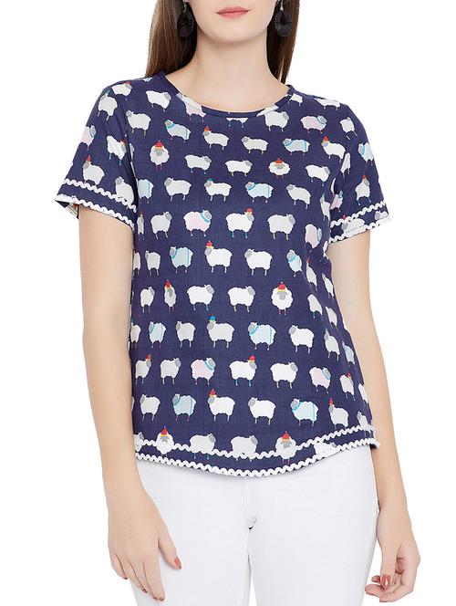 quirky lace detail top - 15351493 - Very Small Image - 1