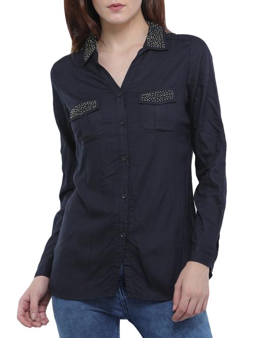 embellished patch pocket shirt - 15352480 - Very Small Image - 1
