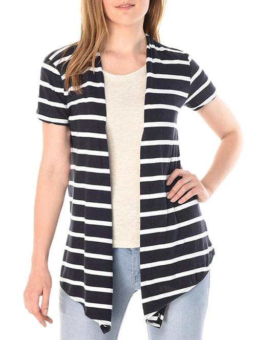 striped asymmetric shrug - 15352491 - Very Small Image - 1