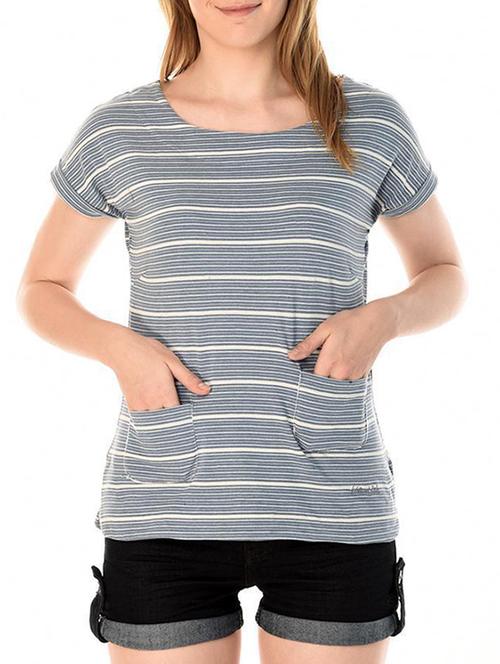 striped patch pocket tee - 15352531 - Very Small Image - 1