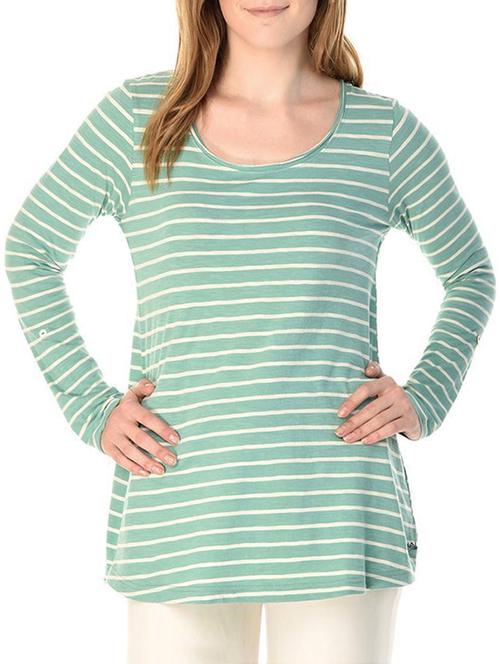 striped round neck tee - 15352533 - Very Small Image - 1