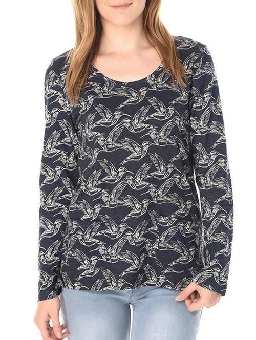 printed round neck tee - 15352539 - Very Small Image - 1