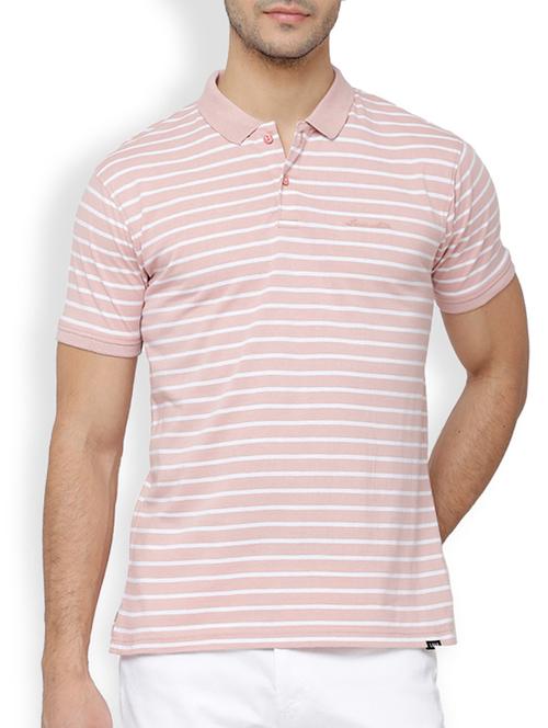 pink cotton polo t-shirt - 15355811 - Very Small Image - 1
