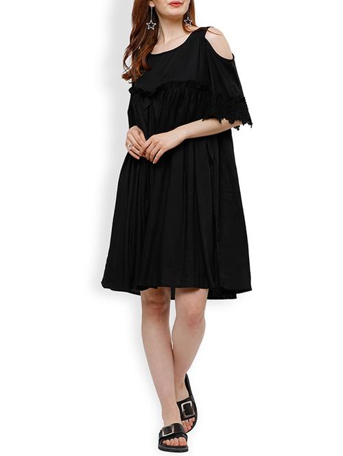 cold shoulder tent dress - 15356772 - Very Small Image - 1