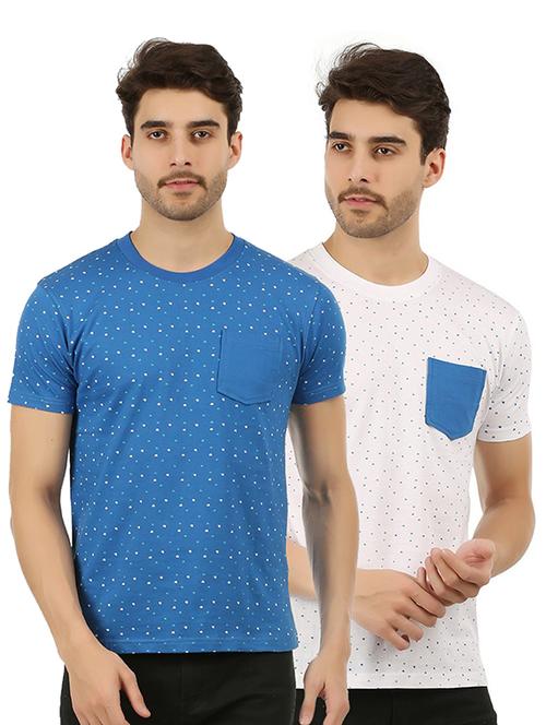 multi colored cotton combos t-shirt (set of 2) - 15357705 - Very Small Image - 1