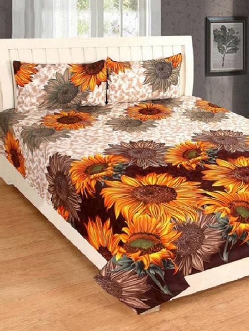 polycotton double bedsheet with 2 pillow covers - 15358863 - Very Small Image - 1
