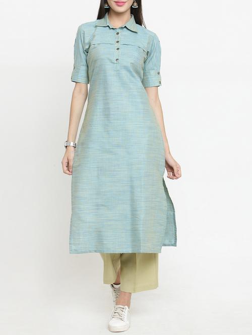 melange kurta pant set - 15359816 - Very Small Image - 1