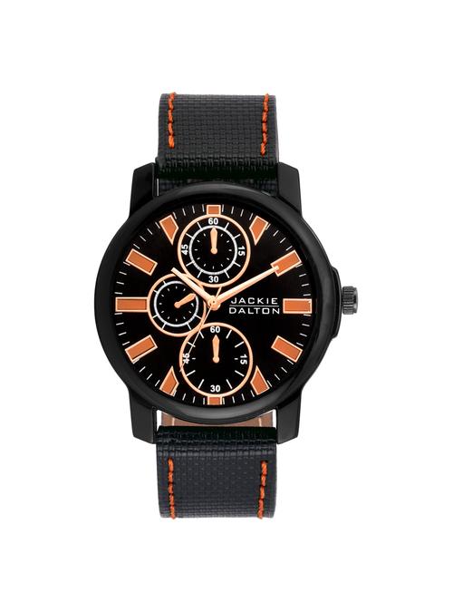 jackie dalton leather starp analog watch- jd004m - 15360457 - Very Small Image - 1
