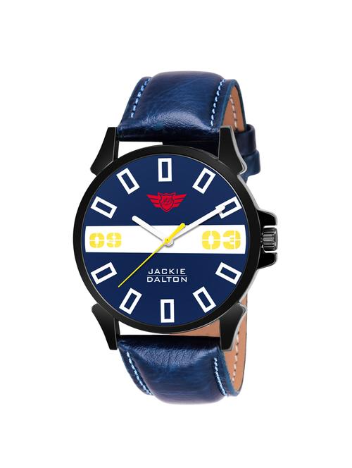 jackie dlaton leather strap analog watch jd059m - 15360496 - Very Small Image - 1