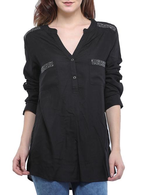 embellished patch pocket detail top - 15360801 - Very Small Image - 1