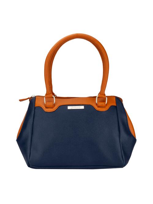 blue leatherette (pu) handbag - 15361402 - Very Small Image - 1
