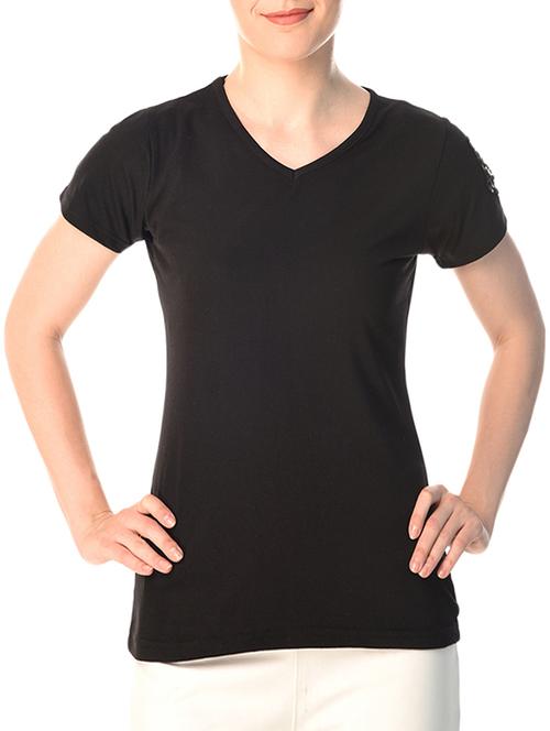 v neck short sleeve top - 15363195 - Very Small Image - 1