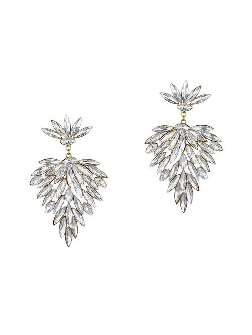 gold metal drop earring - 15363256 - Very Small Image - 1