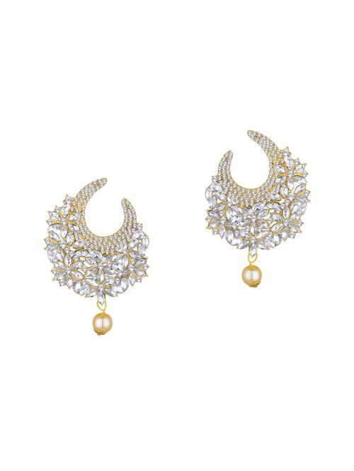 gold metal studs earring - 15363260 - Very Small Image - 1