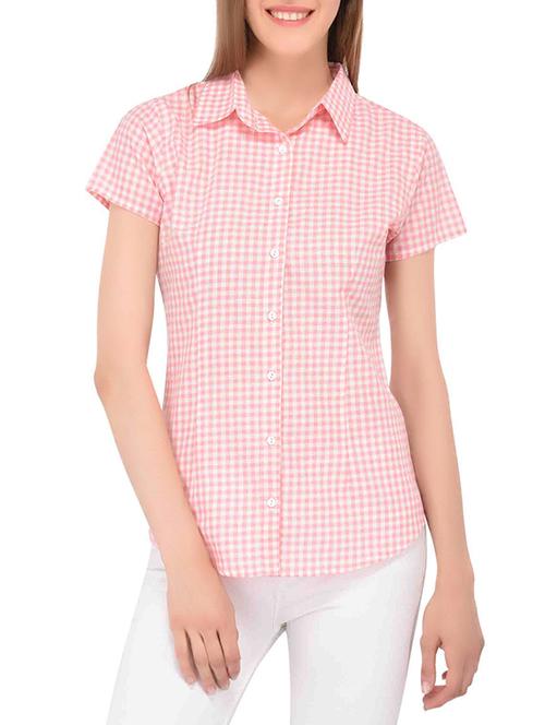 short sleeved gingham shirt - 15363887 - Very Small Image - 1