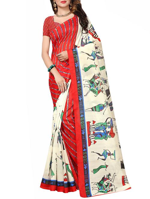 conversational printed saree - 15365980 - Very Small Image - 1