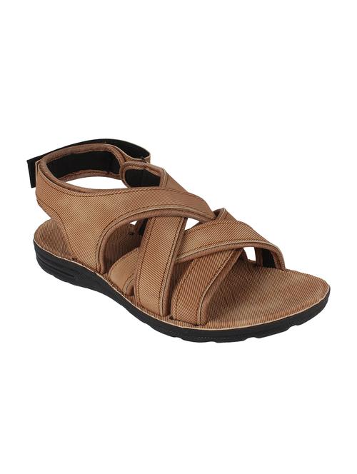 brown leatherette back strap sandals - 15366082 - Very Small Image - 1