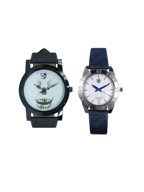 tesseract white skull face dial men's analogue watches (ubws025+sblw031) - 15366348 - Very Small Image - 1