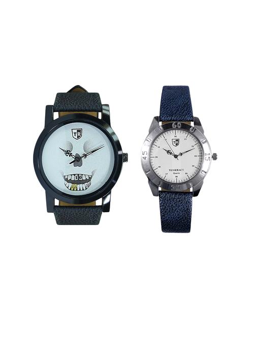tesseract white skull face dial men's analogue watches (ubws025+olbsfw035) - 15366350 - Very Small Image - 1