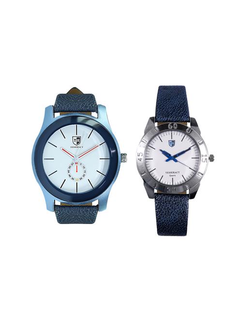 tesseract white dial men's analogue watches (sblw027+sblw031) - 15366371 - Very Small Image - 1