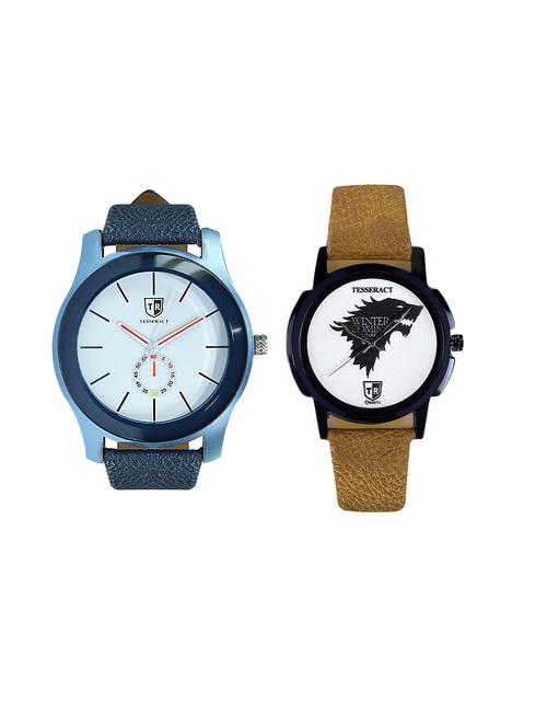 tesseract white dial & game of thrones dial analogue watches (sblw027+ubrwgt061) - 15366386 - Very Small Image - 1