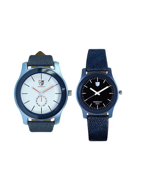 tesseract white dial & black dial men's analogue watches (sblw027+sblb067) - 15366389 - Very Small Image - 1