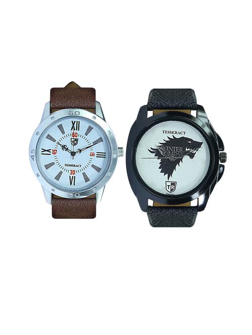 tesseract white dial & game of thrones dial analogue watches (uchtx029+ubwgt033) - 15366394 - Very Small Image - 1