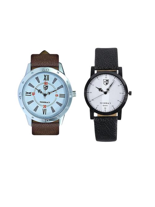 tesseract white dial men's analogue watches (uchtx029+sbofw045) - 15366400 - Very Small Image - 1