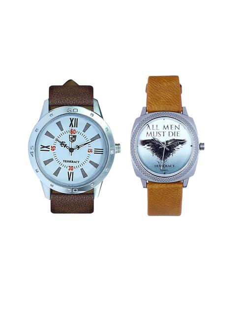 tesseract white dial & game of thrones dial analogue watches (uchtx029+ubrgt051) - 15366403 - Very Small Image - 1