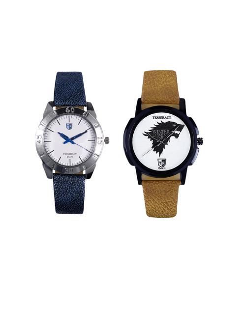 tesseract white dial & game of thrones dial analogue watches (sblw031+ubrwgt061) - 15366429 - Very Small Image - 1