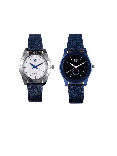 tesseract white dial & black dial men's analogue watches (sblw031+sblb063) - 15366430 - Very Small Image - 1