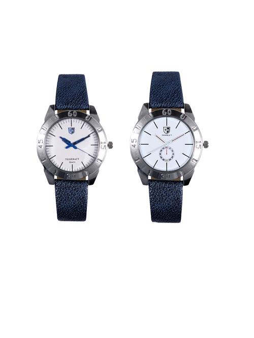 tesseract white dial men's analogue watches (sblw031+sblw073) - 15366435 - Very Small Image - 1