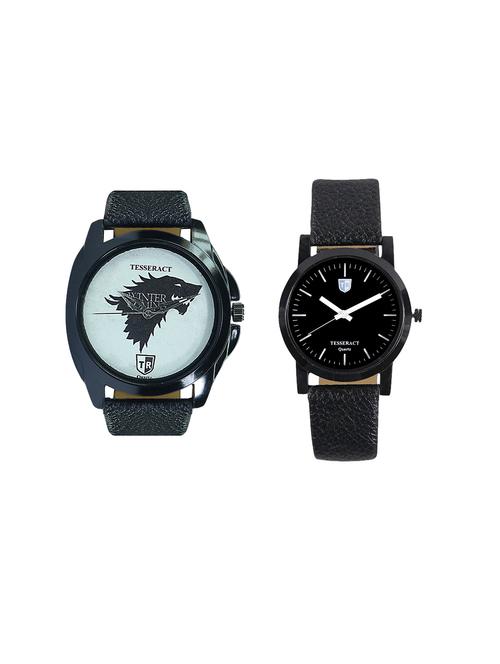 tesseract game of thrones & black dial men's analogue watches (ubwgt033+sbb039) - 15366438 - Very Small Image - 1