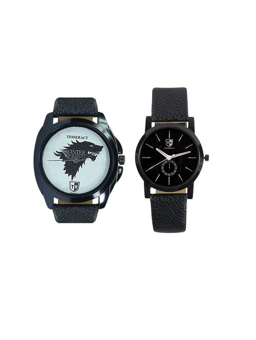 tesseract game of thrones & black dial men's analogue watches (ubwgt033+sbb041) - 15366439 - Very Small Image - 1