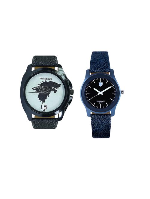 tesseract game of thrones & black dial analogue watches (ubwgt033+sblb067) - 15366452 - Very Small Image - 1