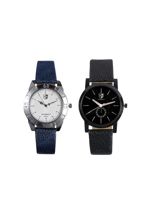 tesseract white dial & black dial men's analogue watches (sblofw035+sbb041) - 15366458 - Very Small Image - 1